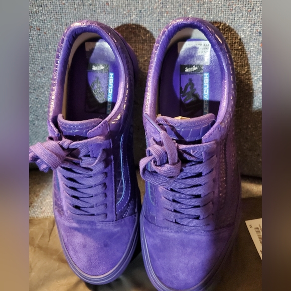 VansVault Old Skool VLT LX Croc Skin (Deep Blue)SamplePair Sz9Mens - Picture 10 of 10